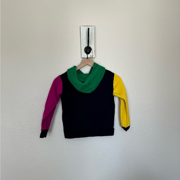 Vintage Polo by Ralph Lauren Green and Yellow Color-Block Hoodie - Picture 5 of 5